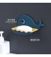 Draining Bathroom Accessories Whale Shape Home Dish Detachable Wall Mounted